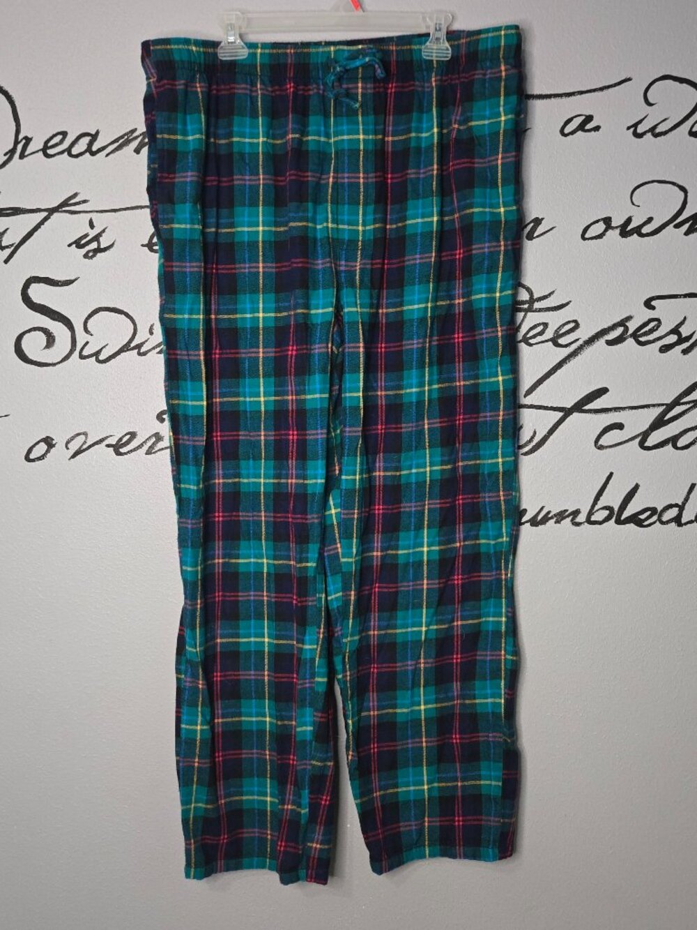 NWOT Land's End Men's Flannel Plaid Pajama Pants, XL